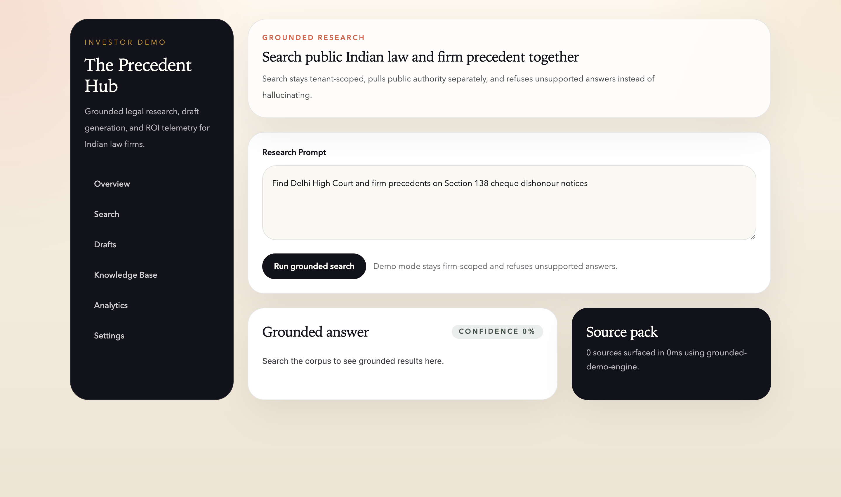 Grounded legal research